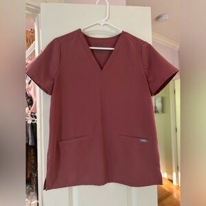 Mauve FIGS Scrub Top Size S
